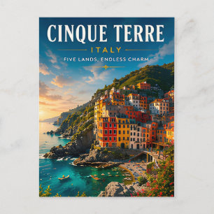 🌅 Cinque Terre Italien Küstenort Postkarte
