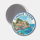 Cinque Terre Italien Magnet (Vorderseite/Rückseite)