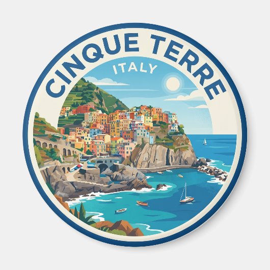 Cinque Terre Italien Magnet (Vorne)