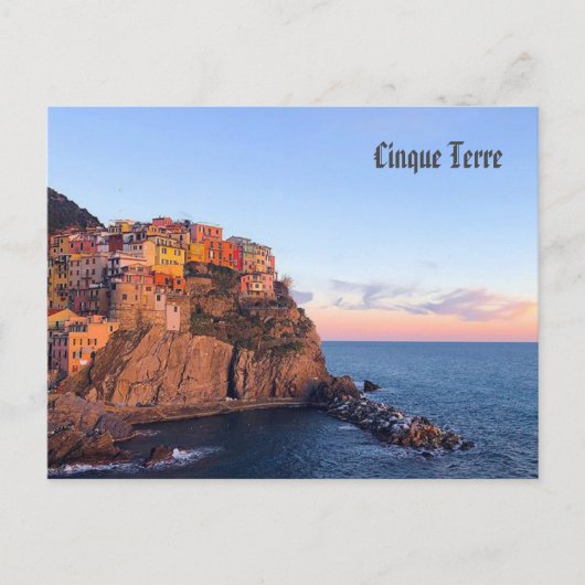 Cinque Terre, Italien Postkarte (Vorderseite)