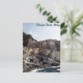 Cinque Terre, Italien Postkarte (Stehend Vorderseite)