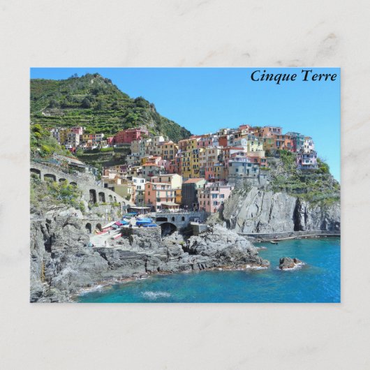 Cinque Terre, Italien Postkarte (Vorderseite)