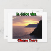 Cinque Terre Italien Postkarte (Vorne/Hinten)