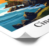 Cinque Terre Italien Reisen Kunst, Dichtung und Mu Poster (Ecke)