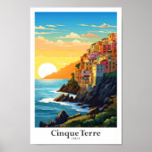Cinque Terre Italien Reisen Kunst, Dichtung und Mu Poster (Vorne)