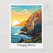 Cinque Terre Italien Reisen Kunst, Dichtung und Mu Postkarte (Vorderseite)