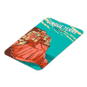 Cinque Terre Italien Reisen Vintag Magnet (Linke Seite)