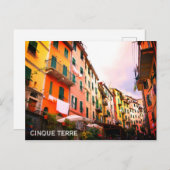 Cinque Terre Italien Riomaggiore Foto Postkarte (Vorne/Hinten)