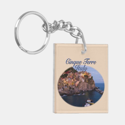 Cinque Terre, Italien: Romantischer Abend Schlüsselanhänger (Vorderseite links)