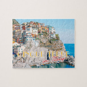 Cinque Terre Italien Sommerreise Postkarte Puzzle