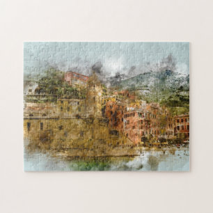 Cinque Terre Italien Strand Amalfi Küste Gebäude Puzzle