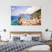 Cinque Terre Italien, Vernazza Village Canvas Prin Leinwanddruck (Insitu (Schlafzimmer))