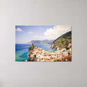 Cinque Terre Italien, Vernazza Village Canvas Prin Leinwanddruck (Vorderseite)