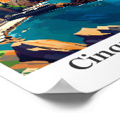 Cinque Terre Italien Vintage Poster (Ecke)