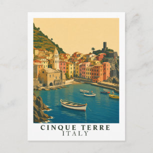 Cinque Terre Italien Vintage Reise Italienische Ri Postkarte