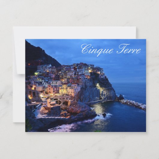 Cinque Terre Italy Flat Card (Vorderseite)