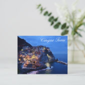 Cinque Terre Italy Flat Card (Stehend Vorderseite)