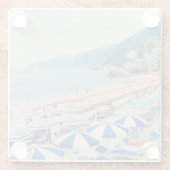 Cinque Terre Italy Fun Beach Landschaftlich Travel Glasuntersetzer (Rückseite)
