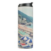 Cinque Terre Italy Fun Beach Landschaftlich Travel Thermosbecher (Nach links gedreht)