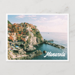 Cinque Terre Italy Manarola Postcard Postkarte
