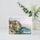 Cinque Terre Italy Manarola Postcard Postkarte (Stehend Vorderseite)