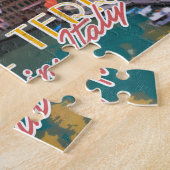 Cinque Terre Italy Summer Travel Postcard Puzzle (Seite)