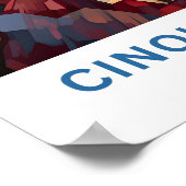 Cinque Terre Italy Travel Print Poster (Ecke)