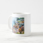 Cinque Terre Italy Watercolor Kaffeetasse (Vorderseite Links)