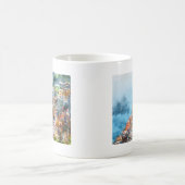 Cinque Terre Italy Watercolor Kaffeetasse (Mittel)