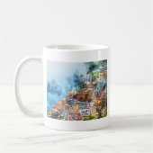 Cinque Terre Italy Watercolor Kaffeetasse (Links)