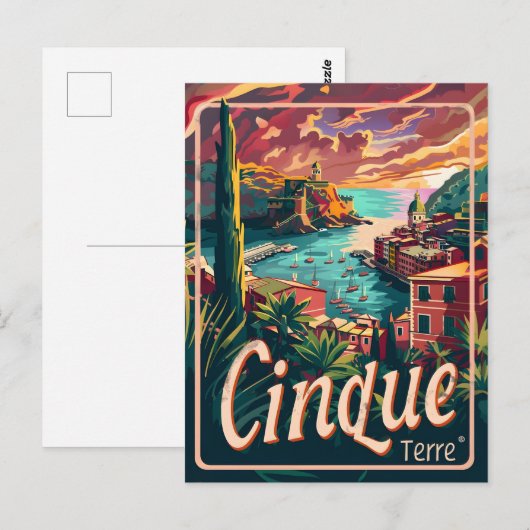Cinque Terre Itay Postkarte (Vorne/Hinten)