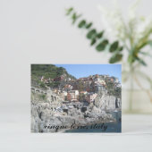 Cinque Terre, kursiv Postkarte (Stehend Vorderseite)