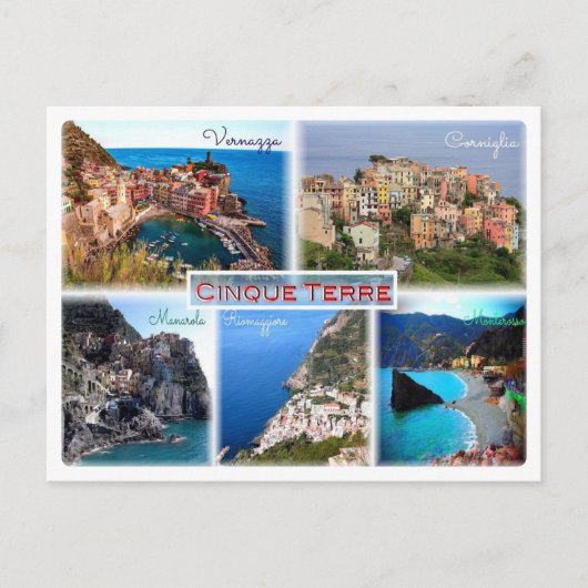 Cinque Terre - Ligurien - Italien - Postkarte (Vorderseite)