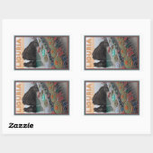 Cinque Terre - Ligurien Rechteckiger Aufkleber (Blatt)