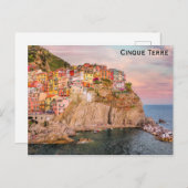 Cinque Terre Manarola Italien Reisen Foto Postkarte (Vorne/Hinten)