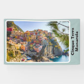 Cinque Terre Manarola Küstenstadt Banner (Horizontal)