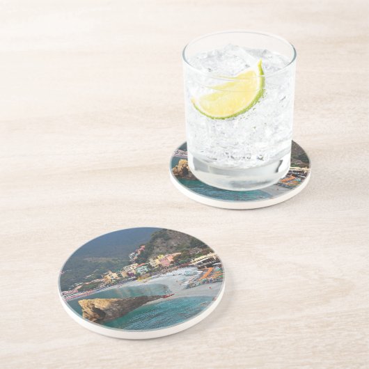 Cinque Terre - Morgen Monterosso Strand Untersetzer (Seite)