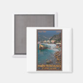 Cinque Terre - Morning Monterosso Beach Magnet (Vorderseite/Rückseite)