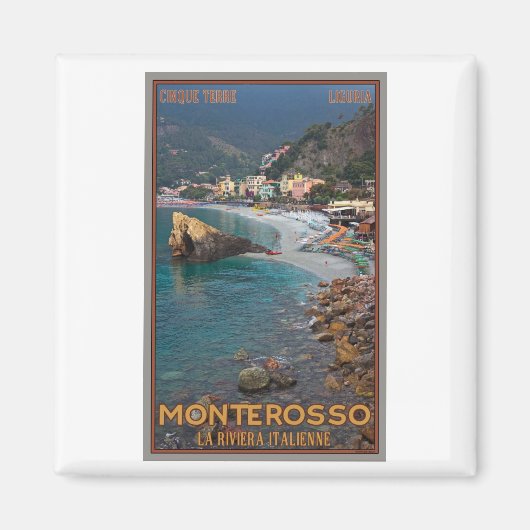 Cinque Terre - Morning Monterosso Beach Magnet (Vorne)