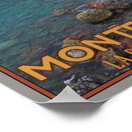 Cinque Terre - Morning Monterosso Beach Poster (Ecke)