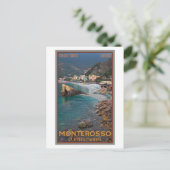 Cinque Terre - Morning Monterosso Beach Postkarte (Stehend Vorderseite)