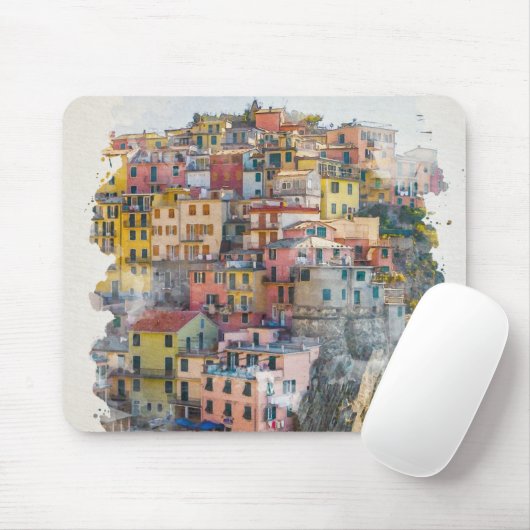 Cinque Terre Mousepad (Mit Mouse)