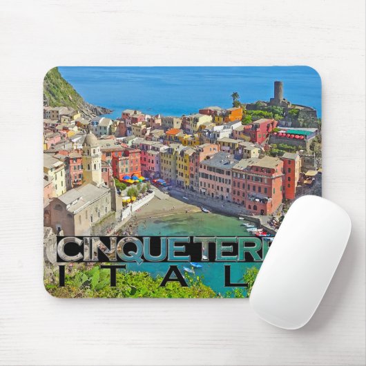 Cinque Terre Mousepad (Mit Mouse)