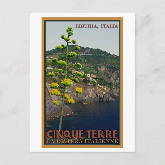 Cinque Terre - Pflanze des Jahrhunderts Postkarte (Vorderseite)