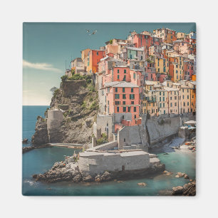 Cinque Terre Postcard Magnet