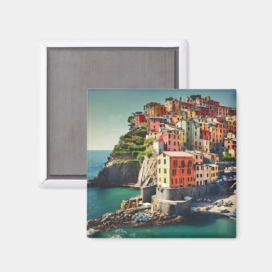 Cinque Terre Postcard Magnet (Vorderseite/Rückseite)
