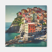 Cinque Terre Postcard Magnet (Vorne)