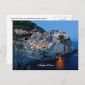 Cinque Terre Postcard Postkarte (Vorne/Hinten)