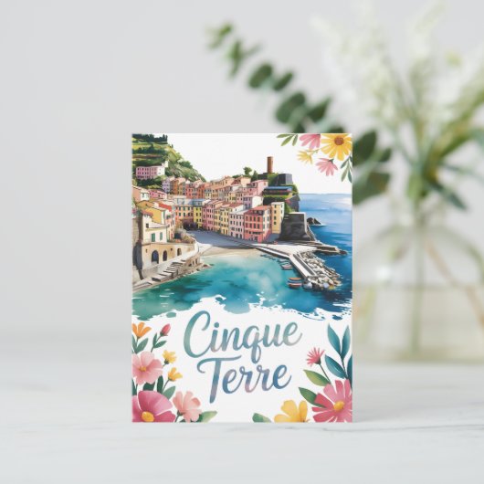 Cinque Terre Postkarte (Stehend Vorderseite)