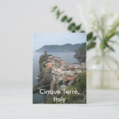 Cinque Terre Postkarte (Stehend Vorderseite)